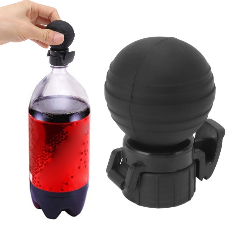 Soda Bottle Lid Silicone Leak Proof Cap - Pump Cap Design Fizz Keeper for Carbonated Drink Freshness - Image 3