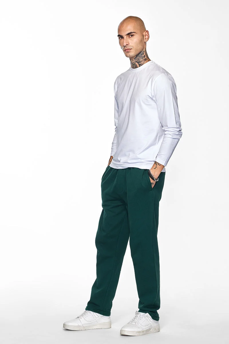 SNITCH Core Lab White Solid Slim Fit T-Shirt