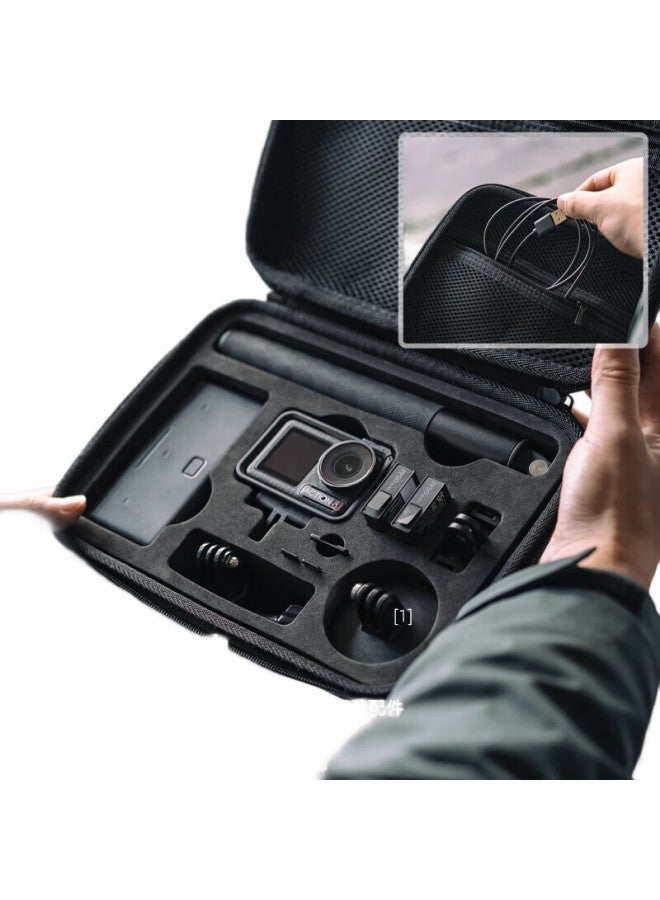 Surewo Waterproof Storage Case For Dji Action 5 Pro, Shockproof And Moisture-Proof Portable Hard Shell Storage Box For Action 5, Action 4 Action Camera Protective Case, Protective Accessory - Image 1