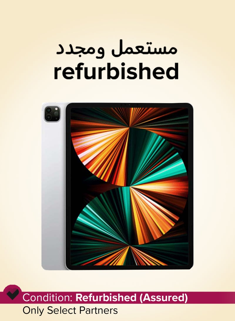 Apple Refurbished - iPad Pro 2021 (5th Gen) 12.9-Inch M1 Chip 128GB Wi-Fi 5G Silver With Facetime - Image 1