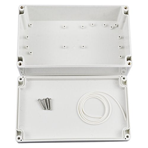 Pinfox Waterproof Electronic ABS Plastic Junction Project Box Enclosure 200mm by 120mm by 75mm (White) - Image 2