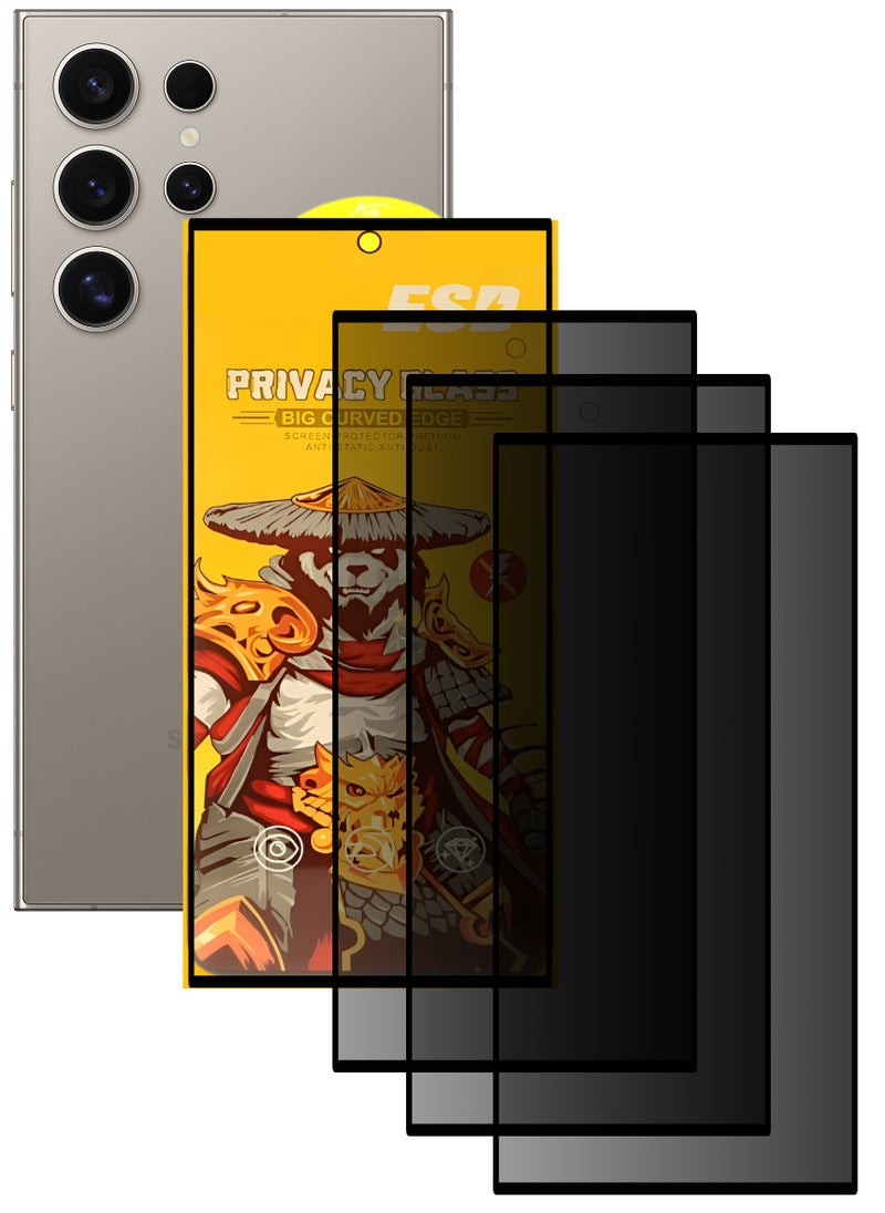 اي اس دي ثلاث قطع، واقي شاشة عالي الجودة لهاتف آسامسونج جالاكسي S24 الترا - Image 1