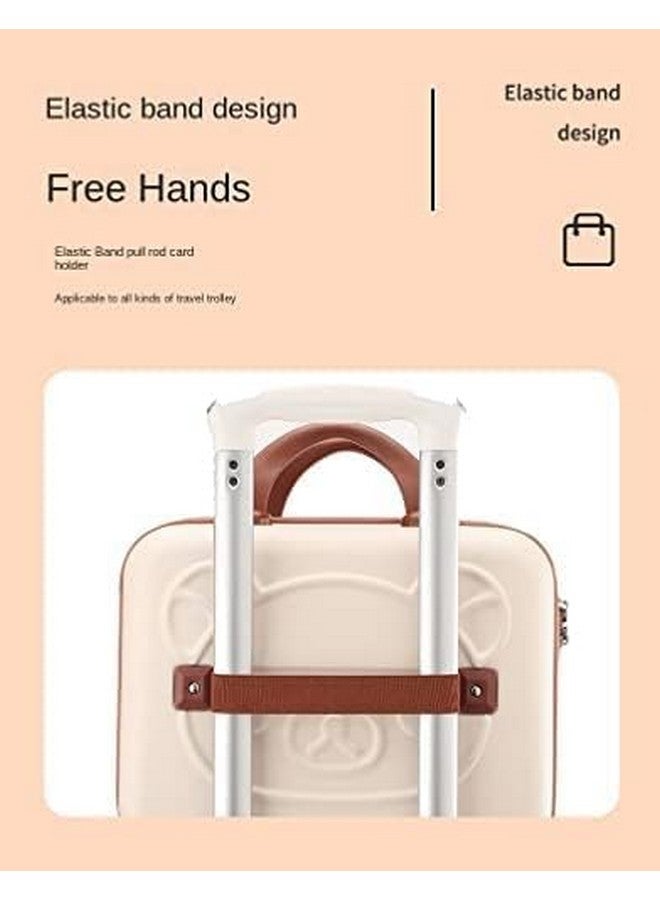 TRADY Mini ABS Makeup Travel case Small Hard Shell Women's Compact Makeup Carrying Suitcase Portable Makeup Organizer for Camping Travel-Friendly Cosmetic Suitcase Lightweight Makeup case for Travel - Image 5