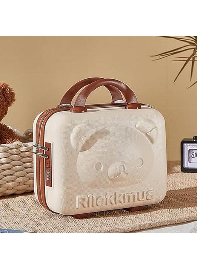 TRADY Mini ABS Makeup Travel case Small Hard Shell Women's Compact Makeup Carrying Suitcase Portable Makeup Organizer for Camping Travel-Friendly Cosmetic Suitcase Lightweight Makeup case for Travel - Image 4