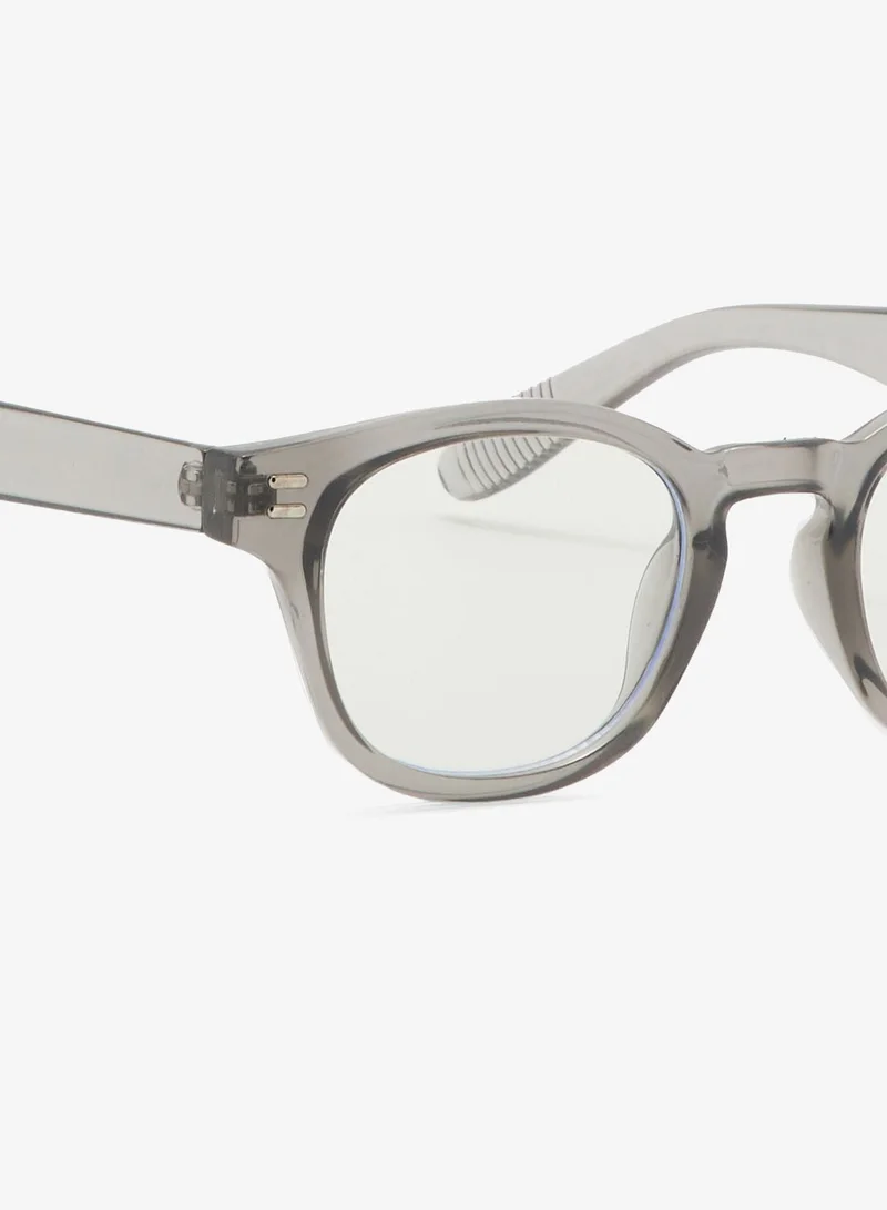 Seventy Five  Classic Retro Round Glasses With Anti Blue Lens for Men | Best Price UAE