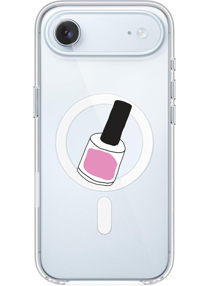 Theodor Magnetic Case for Apple iPhone 17 Air Compatible with MagSafe Wireless Charging, Shockproof Phone Bumper Cover - Nail Paint 1 - Image 1