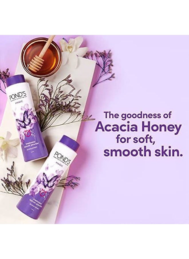 Pond's Freshness Talcum Powder | Acacia Honey | 400g (14.10 Oz)  - Image 4