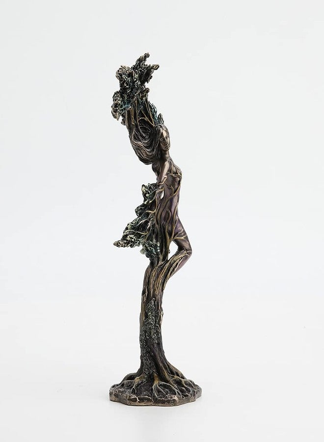 Veronese Design 9 7/8 Inch Tall The Dancing Forest Nymph Meliae Cold Cast Bronzed Resin Statue Fantasy Collectible Figurine Home Nature Spirit - Image 4