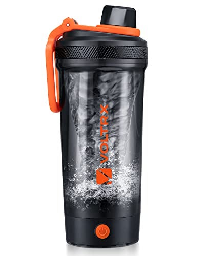 VOLTRX Electric Protein Shaker Bottle  USB Rechargeable Mixer Cup for Shakes and Meal Replacements BPAFree Tritan 24oz