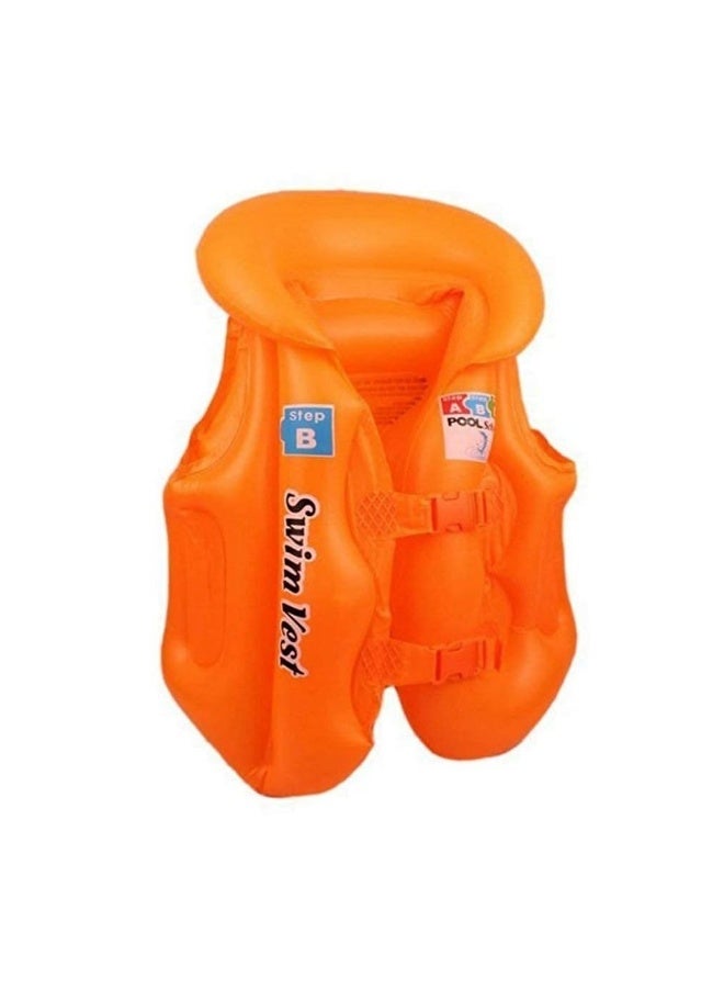 Step Inflatable Swim Vest Life 50cm Jacket With Safety Fasteners For Kids 4 Years And Above - Image 5