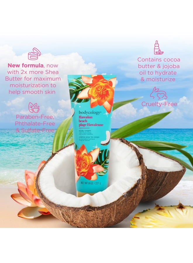 Bodycology Shea Butter Body Cream, Hawaiian Beach, 8 oz - Image 4