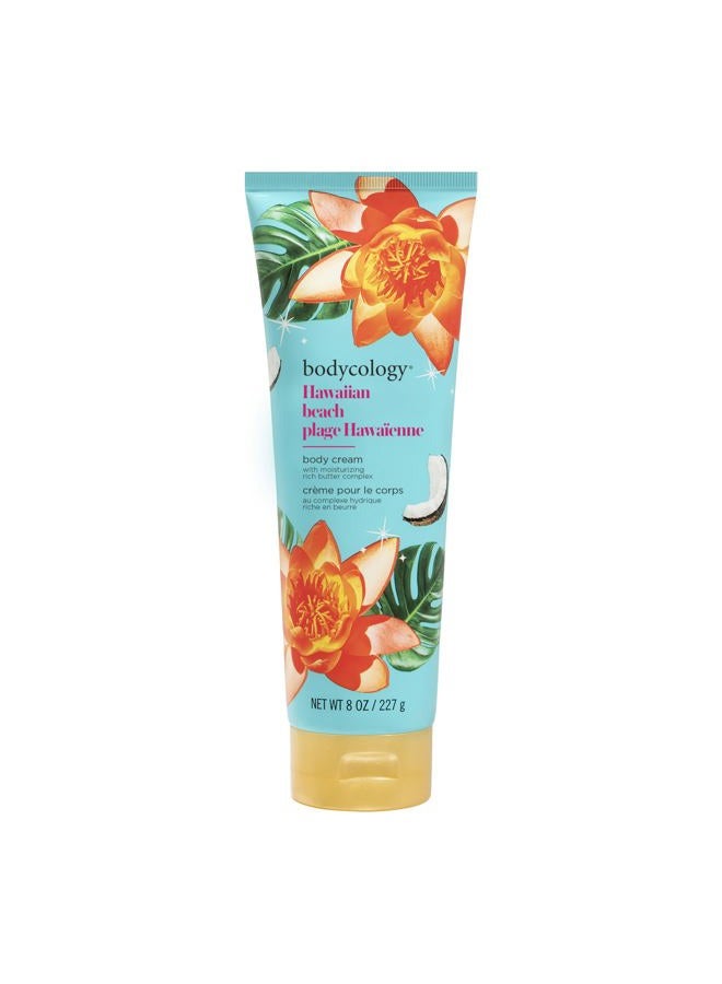 Bodycology Shea Butter Body Cream, Hawaiian Beach, 8 oz - Image 1