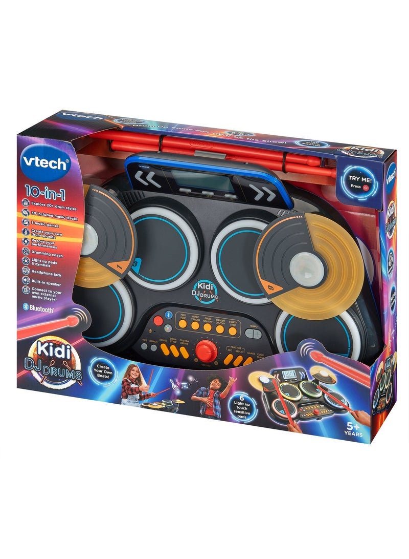 Vtech - KIDI DJ DRUMS Light up kit with Bluetooth® and Audio Port - Multicolour | Kidi drum create your own music | Suitable for ages 5 + up - Image 4