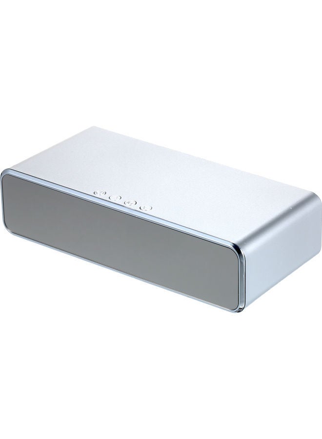 NIBEMINENT Multifunctional Decorative Clock with Charger Silver 17.00 X 5.50 10.50cm - Image 2