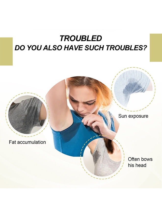 إيلهو 12 Pcs Underarm Sweat Pads, Sweat Pads for Women and Men Armpits, Disposable Invisible Armpit Sweat Pads for Absorbent Deodorant Prevention Sticker - Image 5