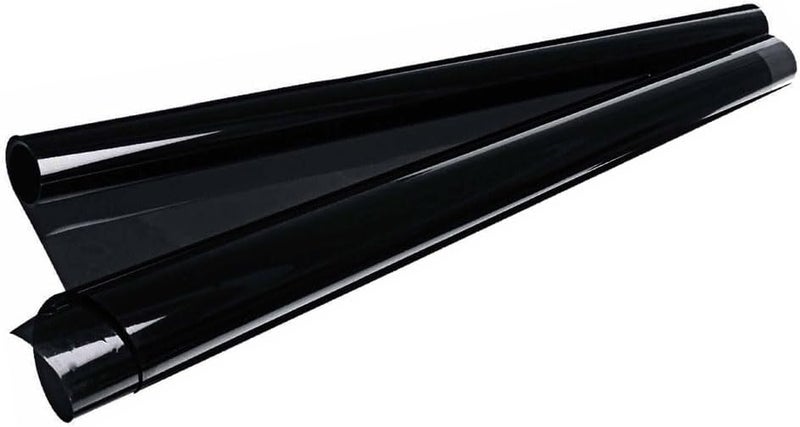2 Rolls 10% Dark Black Window Tint Film for Home and Auto - 10ft Adhesive Privacy Shade - Image 3