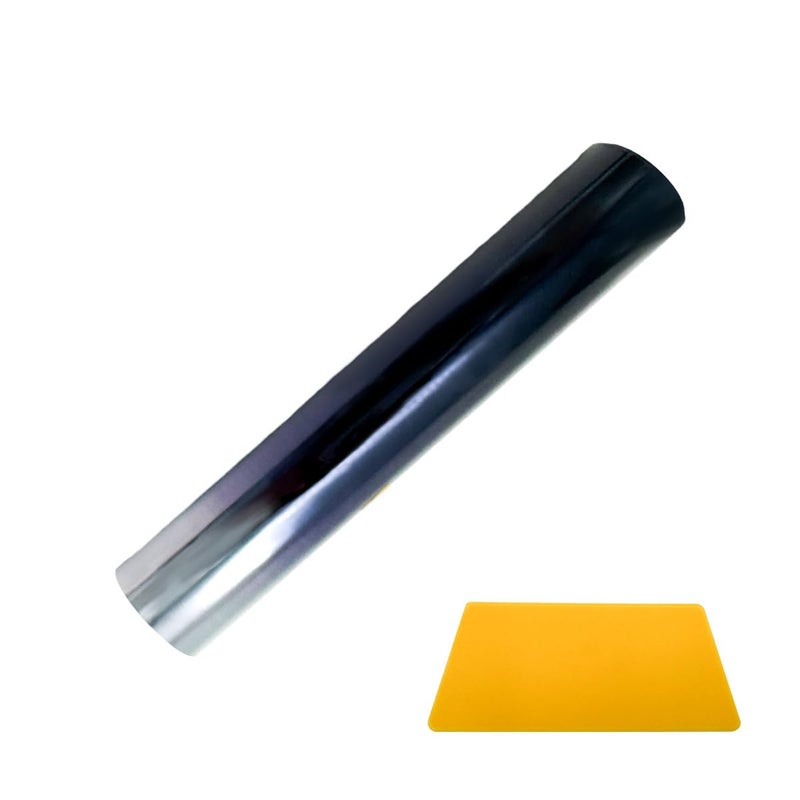 Kewucn Car Window Sun Visor Strip Tint Film Auto Tint Film for UV Rejection and Heat Reduction Front Windshield Solar Protection Film for Shading and Filtration Car Accessories Gradient Black