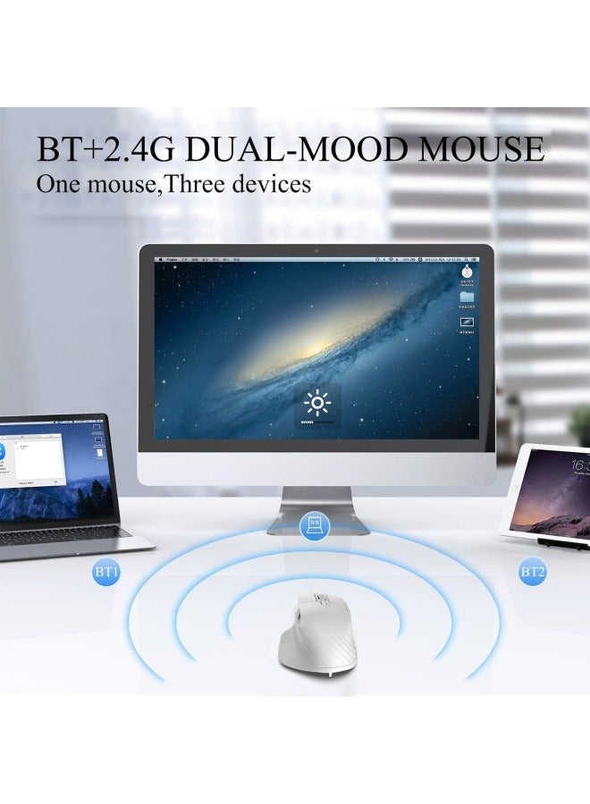 general New T16W dual-mode wireless mouse portable office mute mouse 4800 dpi dual-mode mini wireless mouse - Image 3