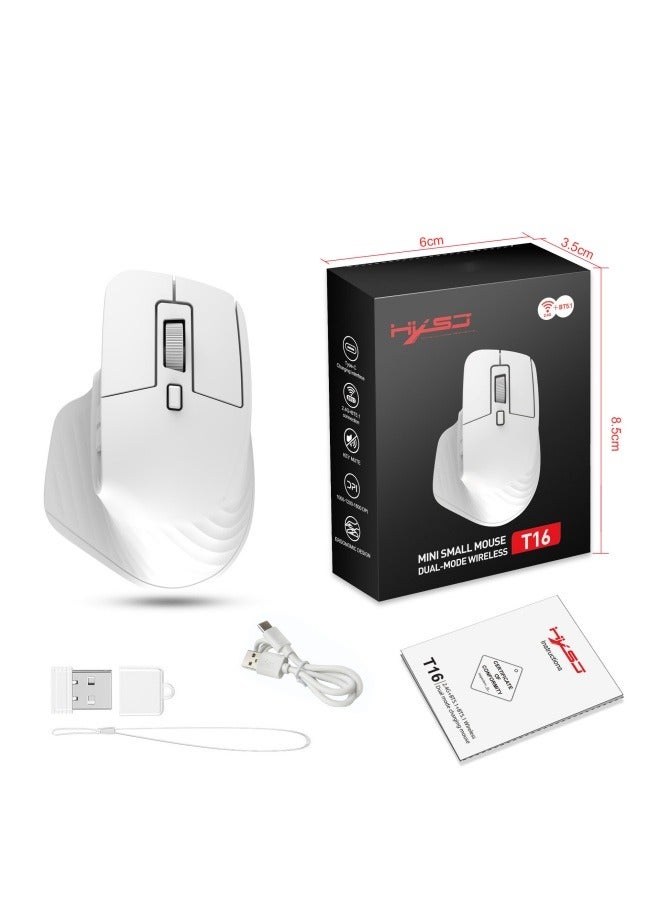 general New T16W dual-mode wireless mouse portable office mute mouse 4800 dpi dual-mode mini wireless mouse - Image 5