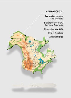 Enjoy The Wood 3D Wooden World Map Physical Wall Decor Any Occasion Gift Idea - Wall Art For Home & Kitchen or Office  - Image 5
