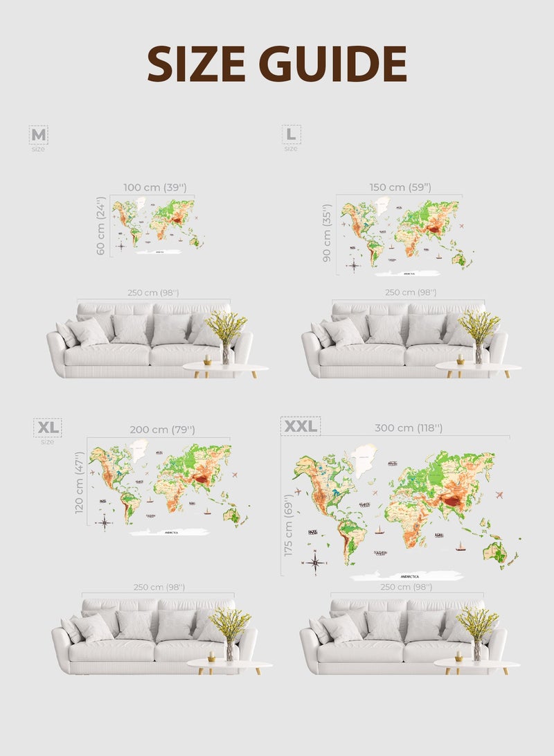 Enjoy The Wood 3D Wooden World Map Physical Wall Decor Any Occasion Gift Idea - Wall Art For Home & Kitchen or Office  - Image 4