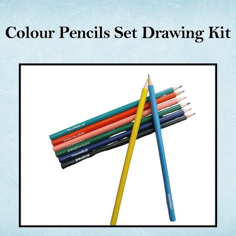 Toodles Learning Vocabulary Building Colour Pencils Set Drawing Kit Pencil Set Art Kit Pencil Colors Set for Gifting 32 Pencils - Image 2