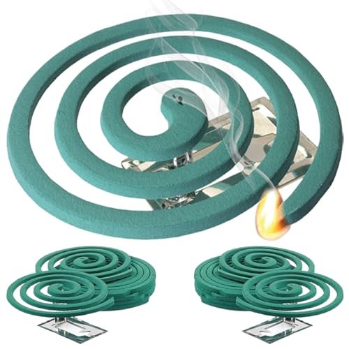 W4W Mosquito Repellent Coils - Outdoor Use Reaches Up to 10 feet - Each Burns for 5-7 Hours (Three Pack Contains 12 coils & 6 Stands) - Image 1