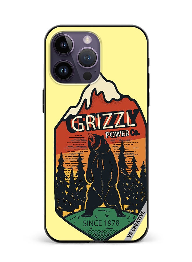 VR CREATIVE Protective Case Cover For Apple iPhone 15 Pro Max Grizzly Bear Design Multicolour - Image 1