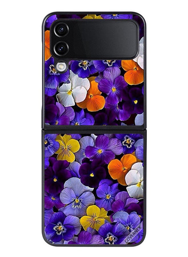 Covernex Protective Case Cover For Samsung Galaxy Z Flip 4 Small Flowers - Image 1