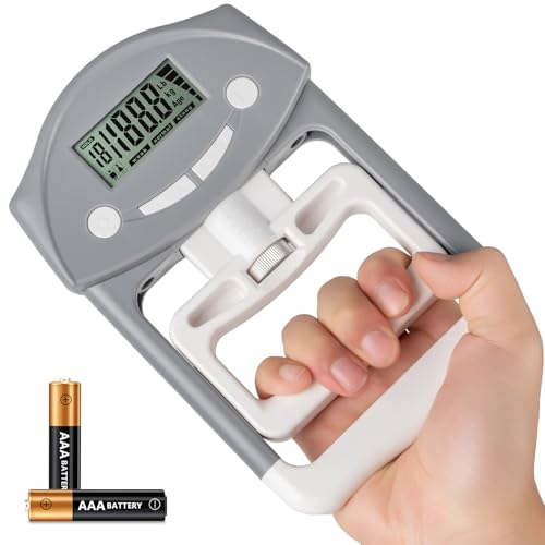 KYTO Grip Strength Tester, Electronic Hand Grip Dynamometer, Digital Strength Meter 220 Lbs / 99 Kgs for Sports, School, Office - Grip Strengthener Exerciser Training Gauge - Image 1