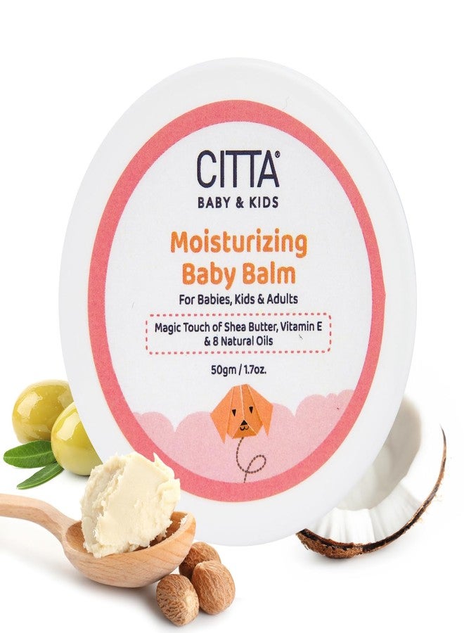 CITTA Baby Face & Body Balm – 50g | With Shea Butter, Vitamin E & 8 Natural Oils | For Dry & Sensitive Skin | Gentle Moisturizer for Babies, Kids & Adults | Non-Greasy, Non-Sticky Formula - Image 1