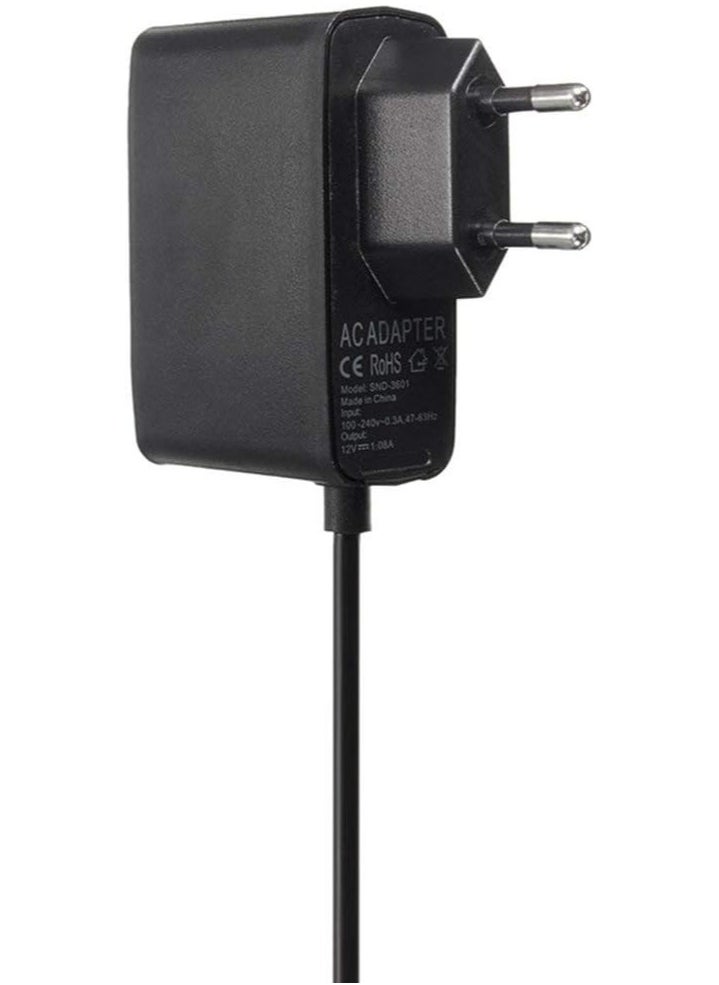 erorex - Black AC 100V-240V Power Supply EU Plug Adapter USB Charging Charger compatible with Xbox 360 Kinect Sensor - Image 1