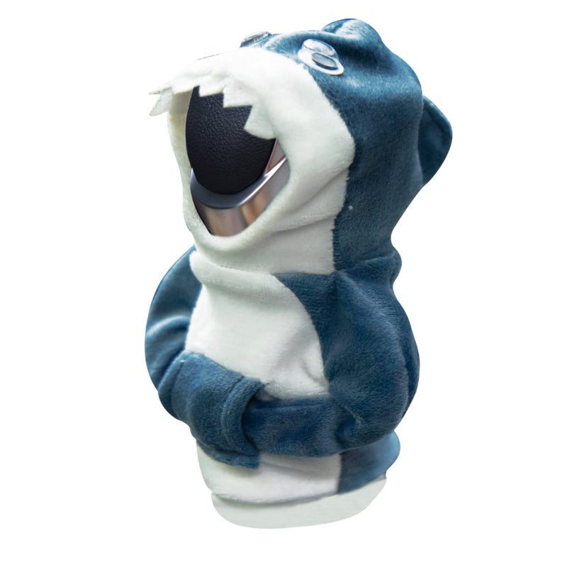 WINUERK Car Shift Gear Cover Fashionable Sweater Hoodie Auto Gear Shift Knob Protector Cute Shark Gear Shift Cover for Knob Cover Gift Universal Car Interior Accessories for Most Cars - Image 3