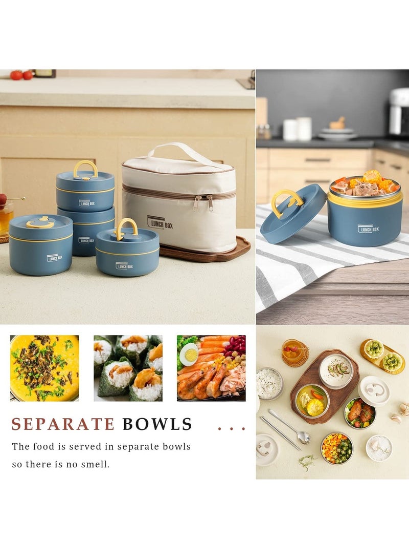 Joyelink 4pack Portable Insulated Lunch Box with Lunch Bag - Image 2