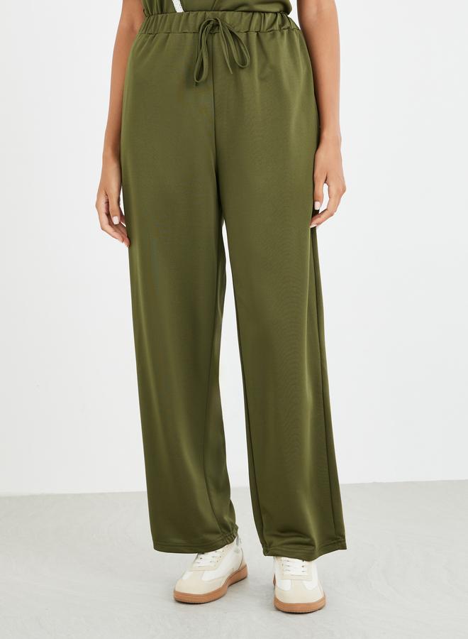 Take Two Styli Lace Trim Round Neck Top and Pants Co-Ords - Image 4