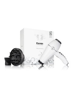 Karmin KARMIN Salon Series Professional Ionic Hair Dryer Positive Negative Ion Ceramic Blow Dryer Lightweight Fast Dry 2 Speed 3 Heat Settings 1800 Watt with Ionic Tourmaline Concentrator Diffuser 