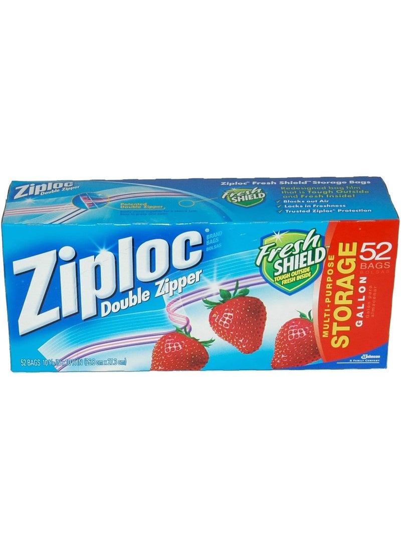 Ziploc Ziploc Double Zipper Storage Bags  Gallon 52 Count  - Image 2