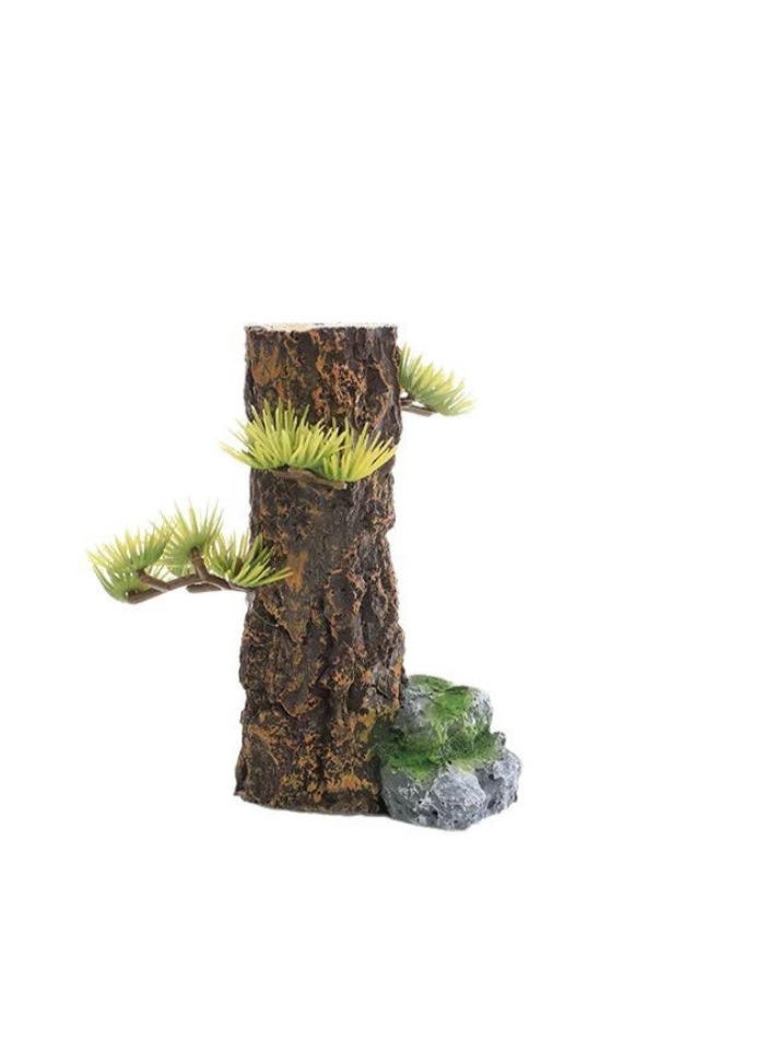 OASIS-TH Fish Tank Tree Trunk Tall Decoration Aquarium Tree Stump Freshwater Saltwater Fish Tank Terrarium Ornament Hides Accessories for Goldfish Betta Fish Shrimp Reptile - Image 1