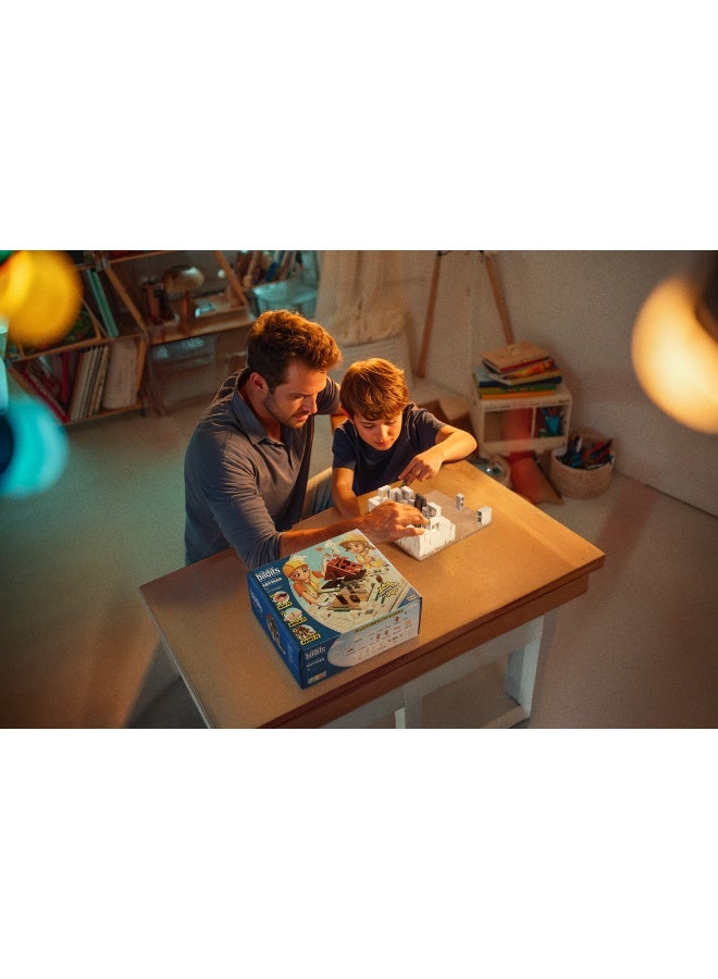 bildits مجموعة الكوخ: البناء بجدران مسبقة الصنع، للأعمار 7+، 210 قطعة - Image 5