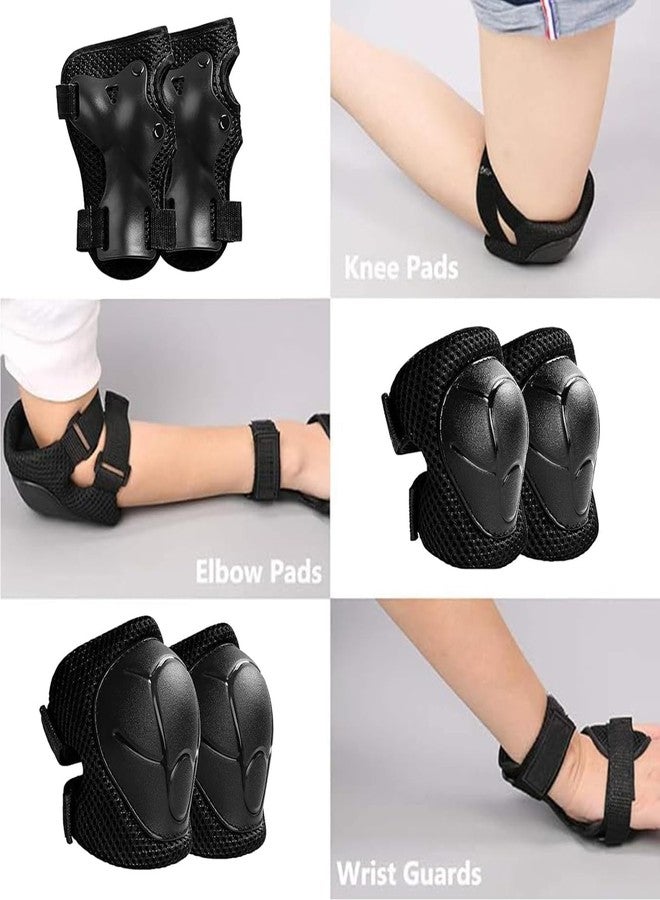 JeeFree Skateboard Pads Kids/Youth/Adult Shield Elbow Pads and Wrist Guards Protective Gear,Strong Double Straps&Adjustable Easy-Fix Clips for Skateboarding,Rollerblading,ScooterRoller,Bicycle,Skating - Image 3