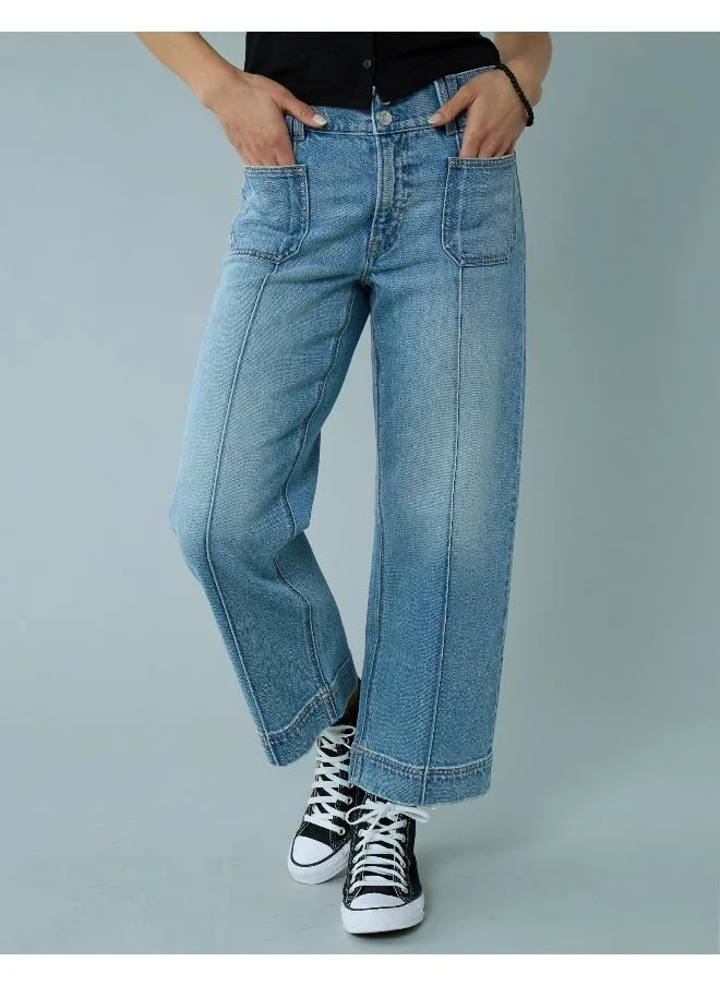 امريكان ايجل AE Stretch High-Waisted Stovepipe Crop Jean