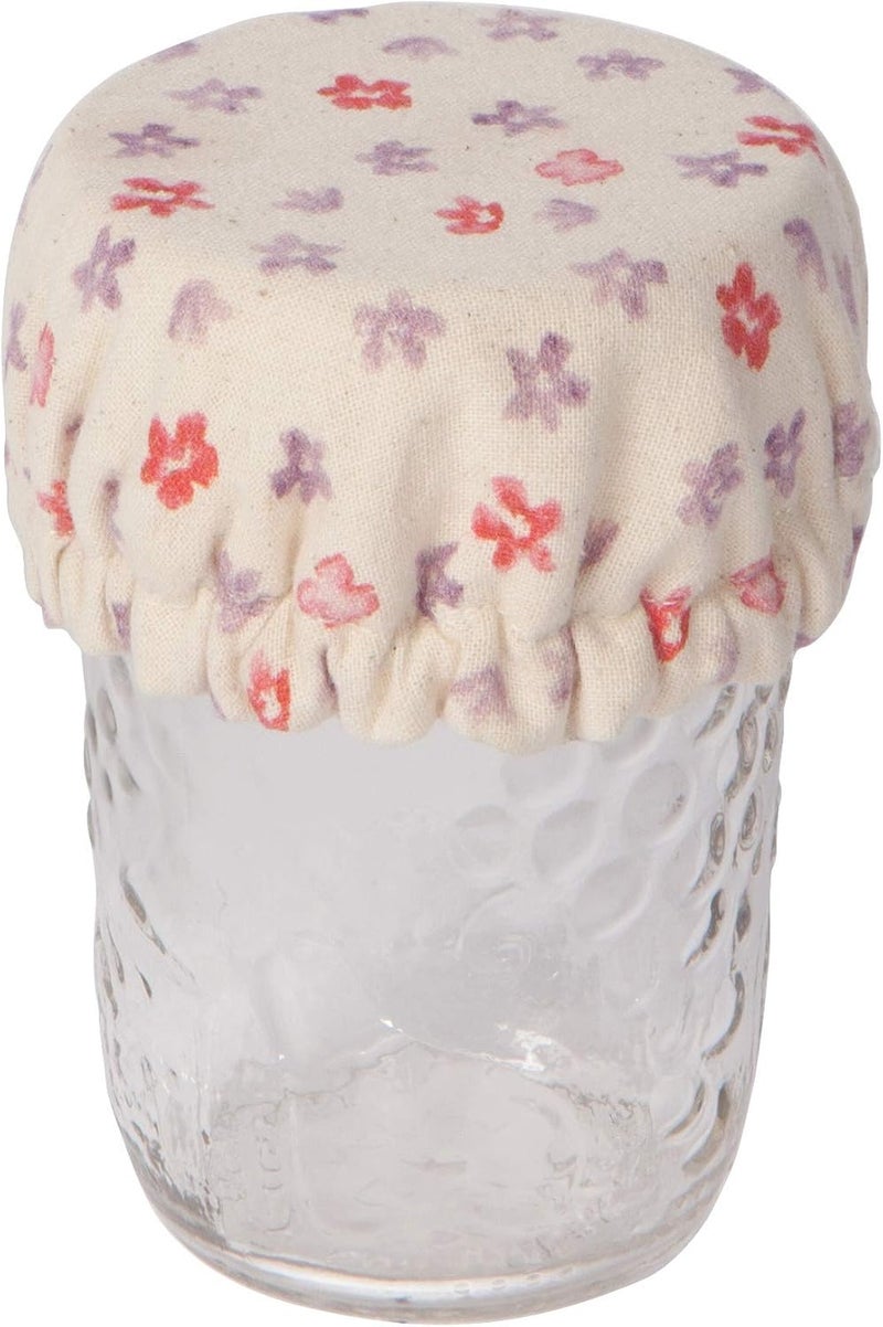 Now Designs Now Designs Cottage Floral Save It Reusable Cotton Mini Bowl and Jar Covers 35 inches 45 inches and 65 inches Set of 3 - Image 2
