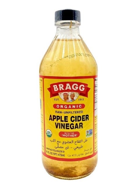 Raw Organic Apple Cider Vinegar with The Mother Unfiltered - 473 ml