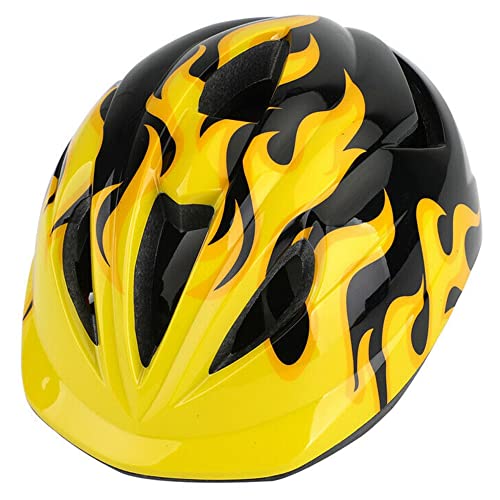 FABSPORTS Safety Helmet for Kids (5-10 Years), Light Weight Bicycle/Bike Helmet, Adjustable Size, for Cycling/Skating/Skate Boarding (Yellow) - Image 1