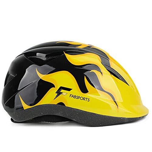 FABSPORTS Safety Helmet for Kids (5-10 Years), Light Weight Bicycle/Bike Helmet, Adjustable Size, for Cycling/Skating/Skate Boarding (Yellow) - Image 3