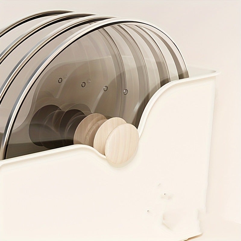 4 storage boxes, open storage boxes, kitchen cabinet storage boxes, storage racks with pulleys for kitchenware LIDS, storage baskets for miscellaneous items, and cabinet storage boxes - Image 5