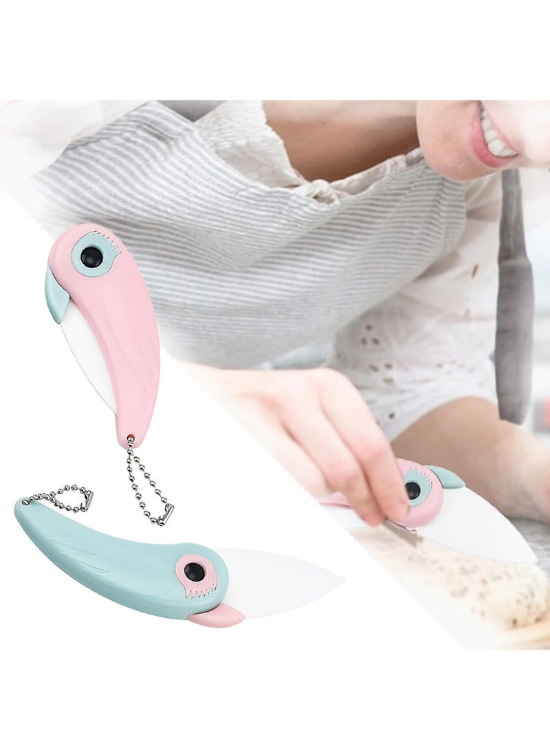 CMGTYYD Bread Cutter, 2 Pack Ceramic Sourdough Bread Cutter, Portable Collapsible Bread Cutter, Portable Bird Bread Cutter for Baking Yeast Breads - Image 1