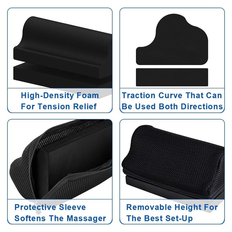 StrongTek Cervical Neck Wedge â€“ Firm Foam Orthotic Block for Neck Curve Restoration, Support for Posture Correction, Headache Relief, and Cervical Traction at Home - Image 3