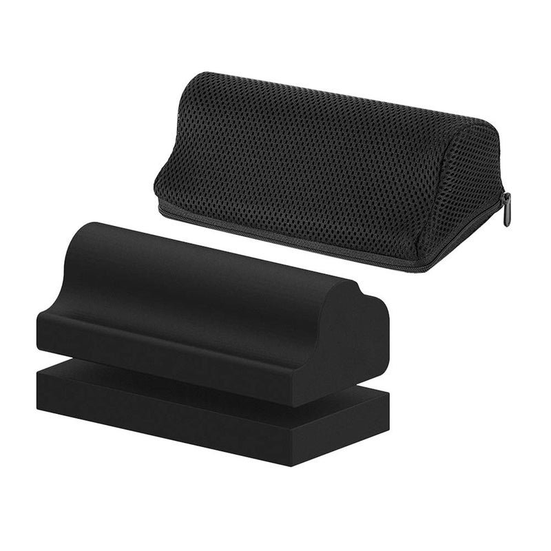 StrongTek Cervical Neck Wedge â€“ Firm Foam Orthotic Block for Neck Curve Restoration, Support for Posture Correction, Headache Relief, and Cervical Traction at Home - Image 1