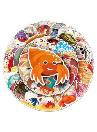 Hermit Crab Stickers 50 Pcs Vinyl Cute Ocean Animal Sticker for Laptop Water Bottle Skateboard Luggage Scrapbook Bumper Computer Car Notebook Waterproof Funny Cartoon Crab Sticker for Teens Adult - pzsku/ZB30C1EFAA2BB1B34D025Z/45/_/1732173545/b60d3fc9-287d-4588-b881-f14ffb11f48b